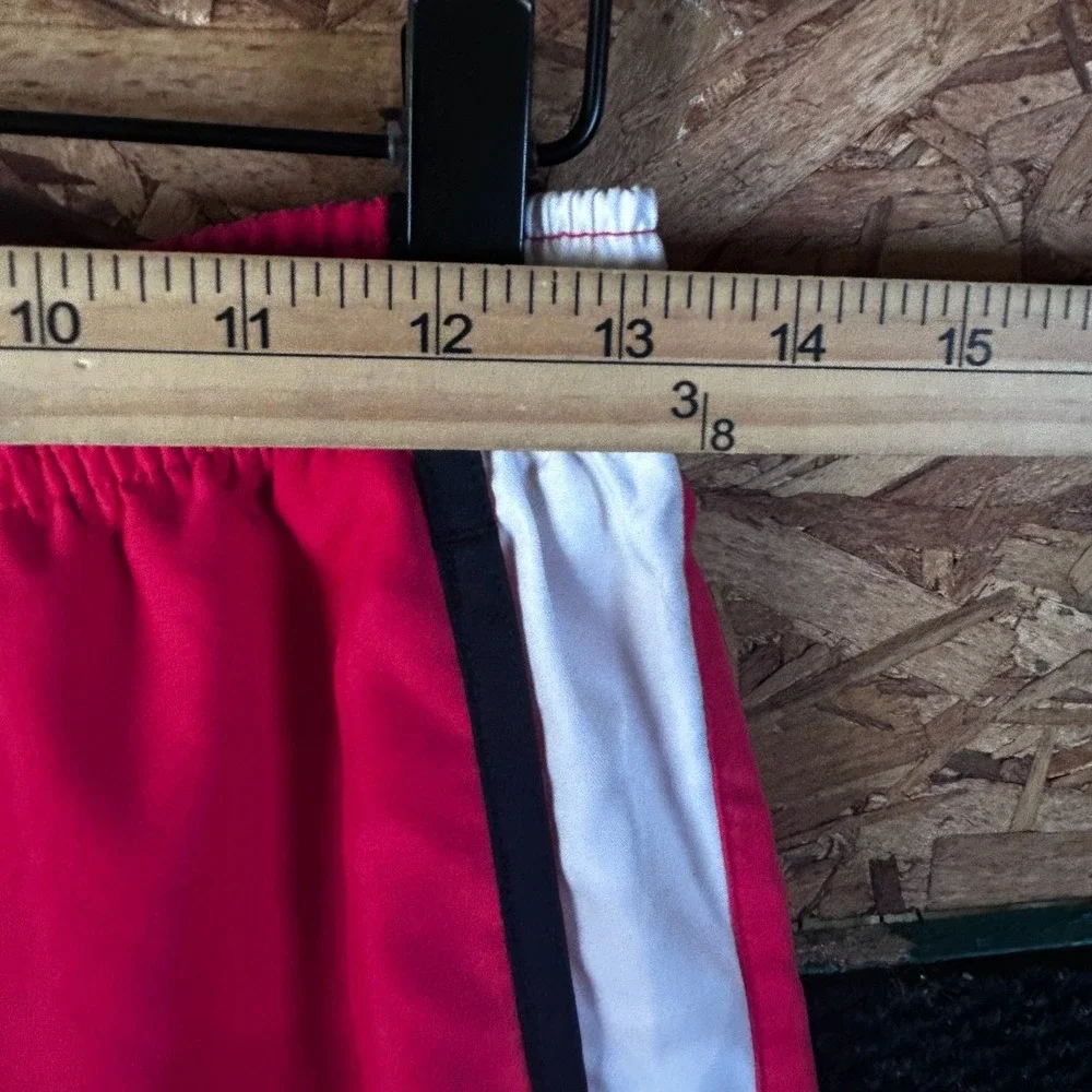 Nike Vintage Kids Youth M Red White Black Striped Athletic Training Track Pants‎